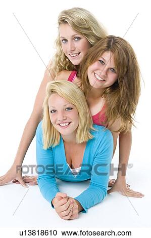 Portrait Of Teenage Girls View Large Photo Image Stock Image - Portrait Of Teenage Girls. Fotosearch