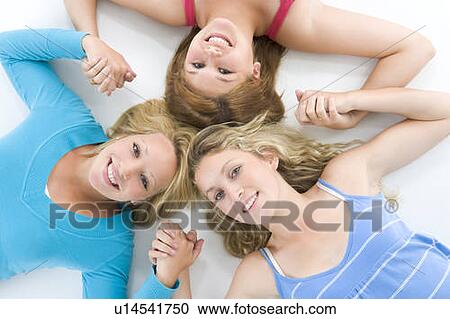 Stock Image - Portrait Of Teenage Girls. Fotosearch