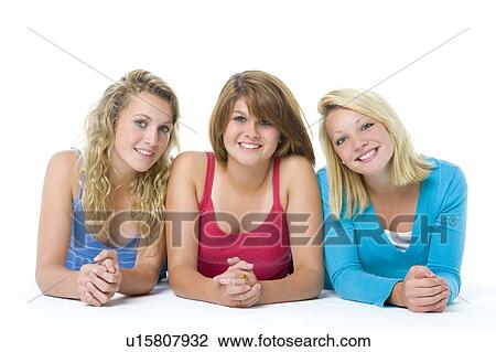 Stock Image - Portrait Of Teenage Girls. Fotosearch