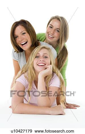 Portrait Of Teenage Girls View Large Photo Image Stock Photo - Portrait Of Teenage Girls. Fotosearch