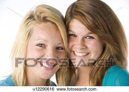 Portrait Of Teenage Girls View Large Photo Image Stock Photograph - Portrait Of Teenage Girls. Fotosearch