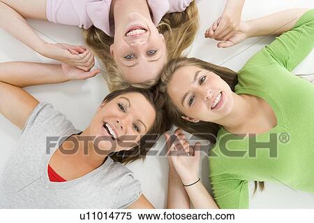Stock Photography - Portrait Of Teenage Girls. Fotosearch