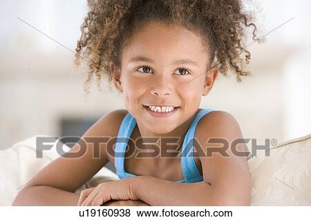 Stock Photo - Portrait Of Young Girl. Fotosearch