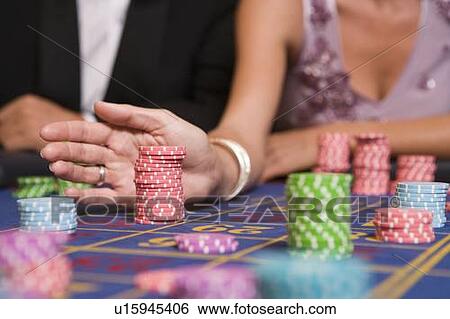 Chips on Roulette Table View Large Photo Image Stock Photograph - Chips on Roulette Table. Fotosearch