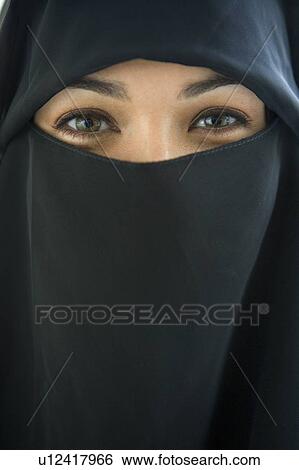 Woman wearing black veil indoors View Large Photo Image Stock Photograph - Woman wearing black veil indoors. Fotosearch