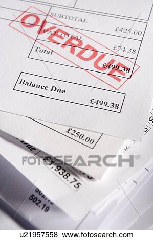 Stock Photo - Overdue Bills. Fotosearch
