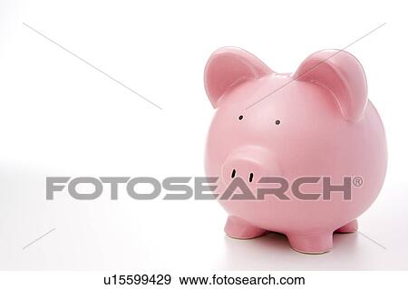 Pink Piggy Bank View Large Photo Image Stock Photo - Pink Piggy Bank. Fotosearch