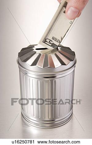 Stock Image - Wasting Money. Fotosearch