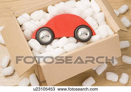 Stock Image - Car In A Box. Fotosearch
