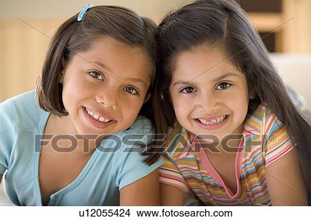 Picture - Portrait Of Two Young Girls. Fotosearch