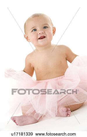 Baby in tutu View Large Photo Image Stock Photo - Baby in tutu. Fotosearch