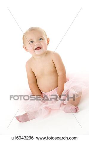 Baby in tutu View Large Photo Image Stock Photograph - Baby in tutu. Fotosearch