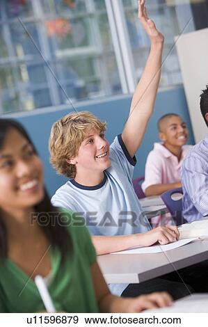 Students answering questions in geography class View Large Photo Image Stock Photo - Students answering questions in geography class. Fotosearch