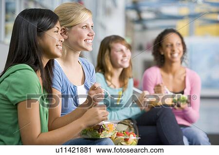 Students having lunch View Large Photo Image Stock Image - Students having lunch. Fotosearch