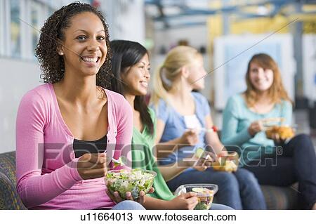 Students having lunch View Large Photo Image Stock Image - Students having lunch. Fotosearch