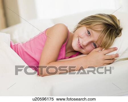 Young Girl Lying In Her Bed View Large Photo Image Stock Photography - Young Girl Lying In Her Bed. Fotosearch