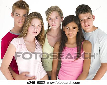 Five friends together View Large Photo Image Stock Image - Five friends together. Fotosearch