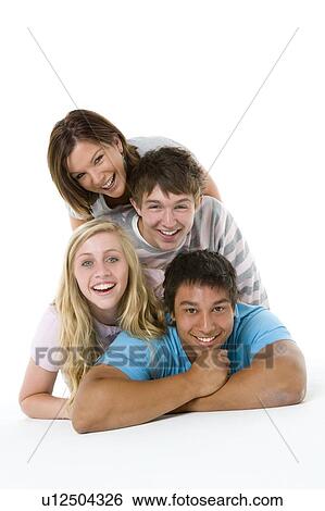 Portrait Of Teenage Girls And Boys View Large Photo Image Stock Photograph - Portrait Of Teenage Girls And Boys. Fotosearch