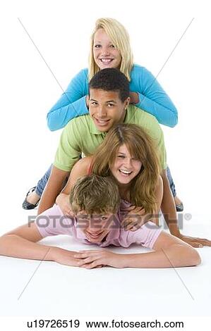 Teenagers On Top Of One Another View Large Photo Image Stock Photo - Teenagers On Top Of One Another. Fotosearch