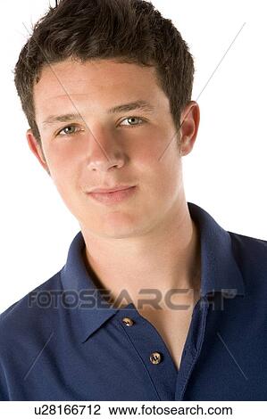 Stock Image - Portrait Of Teenage Boy. Fotosearch