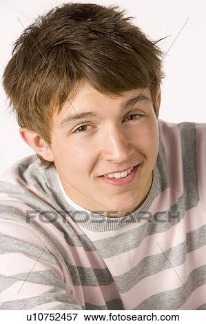Stock Photo - Portrait Of Teenage Boy. Fotosearch