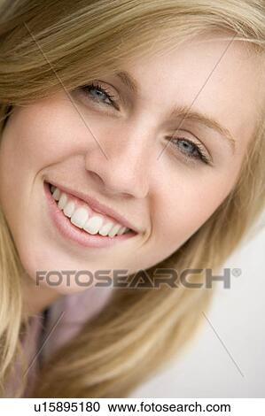 Stock Image - Portrait Of Teenage Girl. Fotosearch