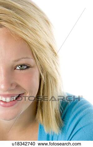 Stock Image - Portrait Of Teenage Girl. Fotosearch