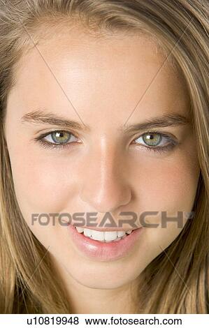 Stock Photo - Portrait Of Teenage Girl. Fotosearch