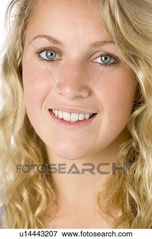 Stock Photo - Portrait Of Teenage Girl. Fotosearch
