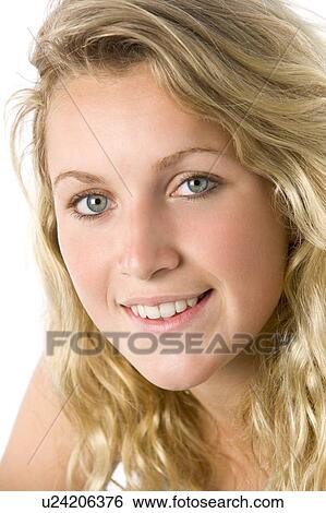 Stock Photograph - Portrait Of Teenage Girl. Fotosearch