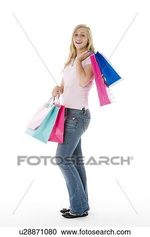 Stock Image - Portrait Of A Teenage Girl. Fotosearch
