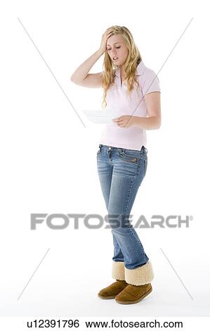 Stock Photograph - Portrait Of A Teenage Girl. Fotosearch