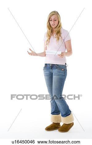 Stock Photograph - Portrait Of A Teenage Girl. Fotosearch