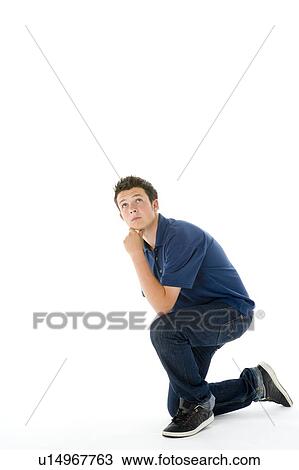 Stock Image - Portrait Of Teenage Boy. Fotosearch