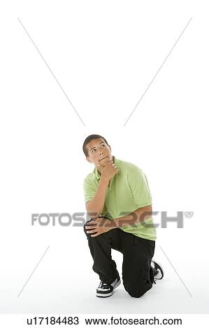 Stock Image - Portrait Of Teenage Boy. Fotosearch