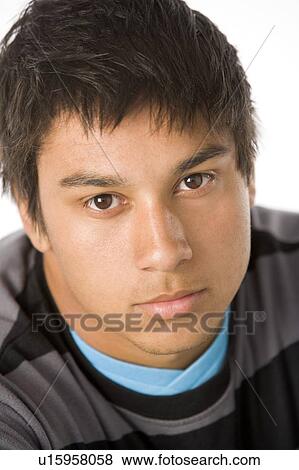 Stock Photo - Portrait Of Teenage Boy. Fotosearch
