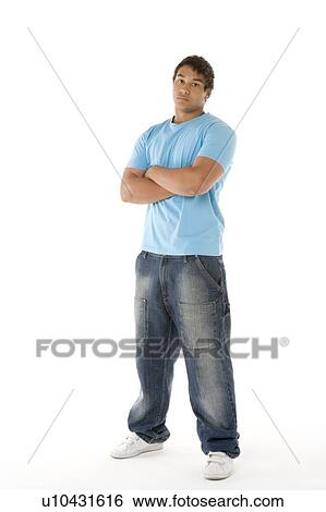 Stock Photograph - Portrait Of Teenage Boy. Fotosearch
