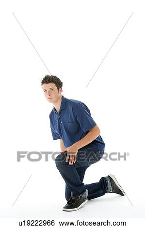 Stock Photograph - Portrait Of Teenage Boy. Fotosearch