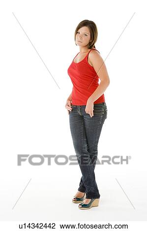 Stock Image - Portrait Of Teenage Girl. Fotosearch
