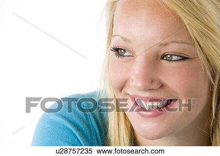 Stock Photography - Portrait Of Teenage Girl. Fotosearch