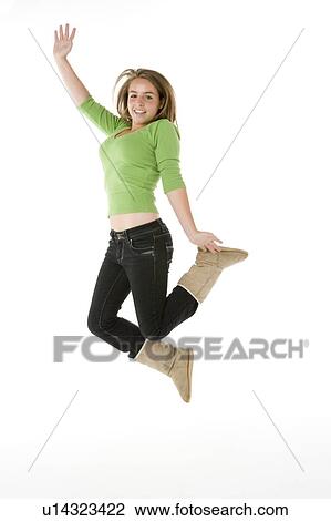 Stock Image - Portrait Of A Teenage Girl. Fotosearch