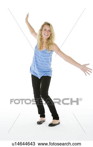 Stock Image - Portrait Of A Teenage Girl. Fotosearch