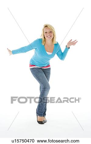 Portrait Of A Teenage Girl View Large Photo Image Stock Image - Portrait Of A Teenage Girl. Fotosearch