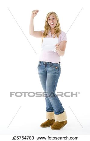 Stock Image - Portrait Of A Teenage Girl. Fotosearch