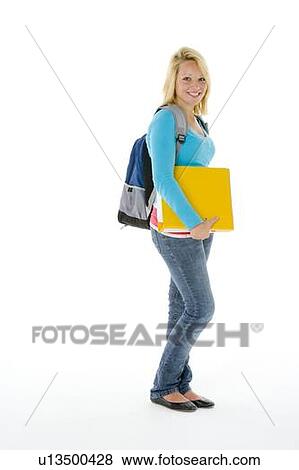 Stock Photo - Portrait Of A Teenage Girl. Fotosearch