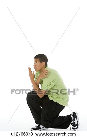 Stock Image - Portrait Of Teenage Boy. Fotosearch