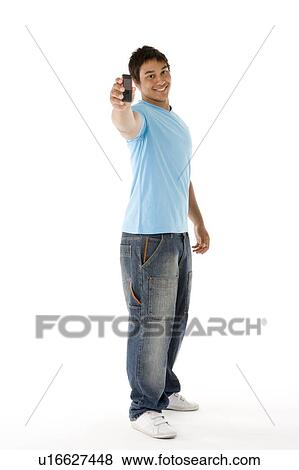 Stock Photo - Portrait Of Teenage Boy. Fotosearch