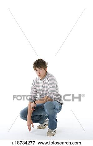 Stock Photo - Portrait Of Teenage Boy. Fotosearch
