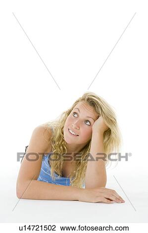 Stock Image - Portrait Of Teenage Girl. Fotosearch