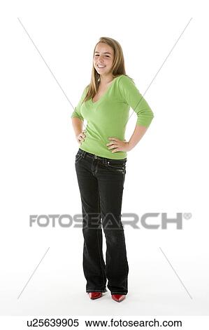 Stock Photography - Portrait Of Teenage Girl. Fotosearch